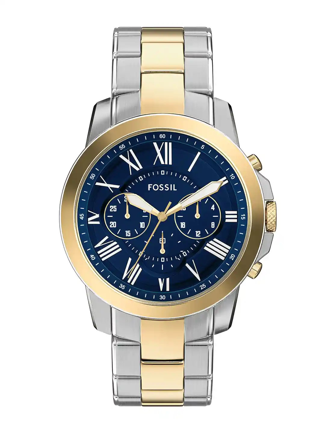 Fossil Grant Men Two Tone Analogue Watch FS6132