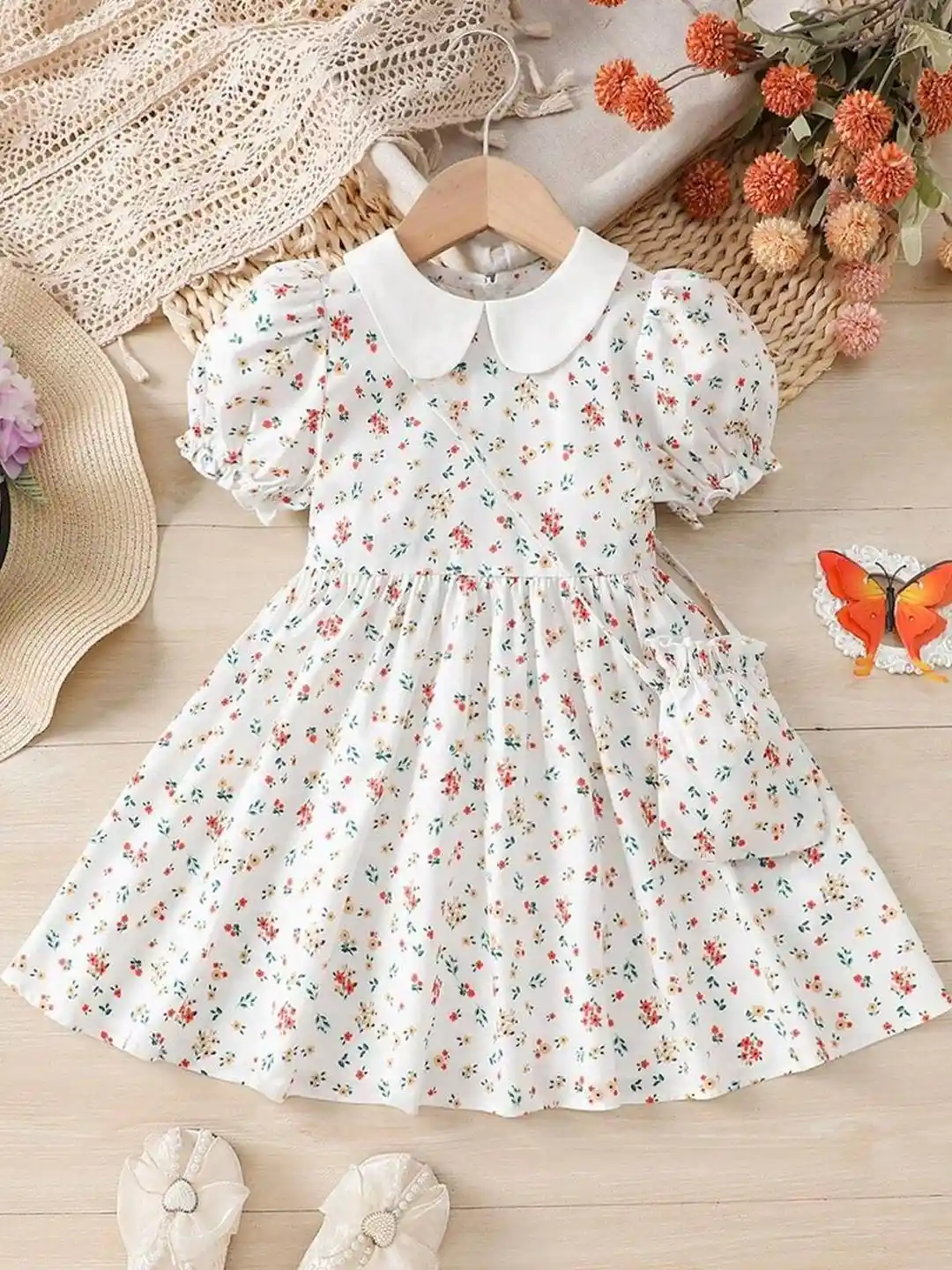 Collar Girl Dresses Floral Print Affordable Floral Summer Dresses