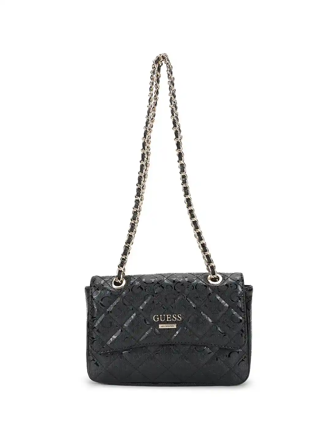 Buy GUESS Women Brand Logo Self Design Structured Shoulder Bag