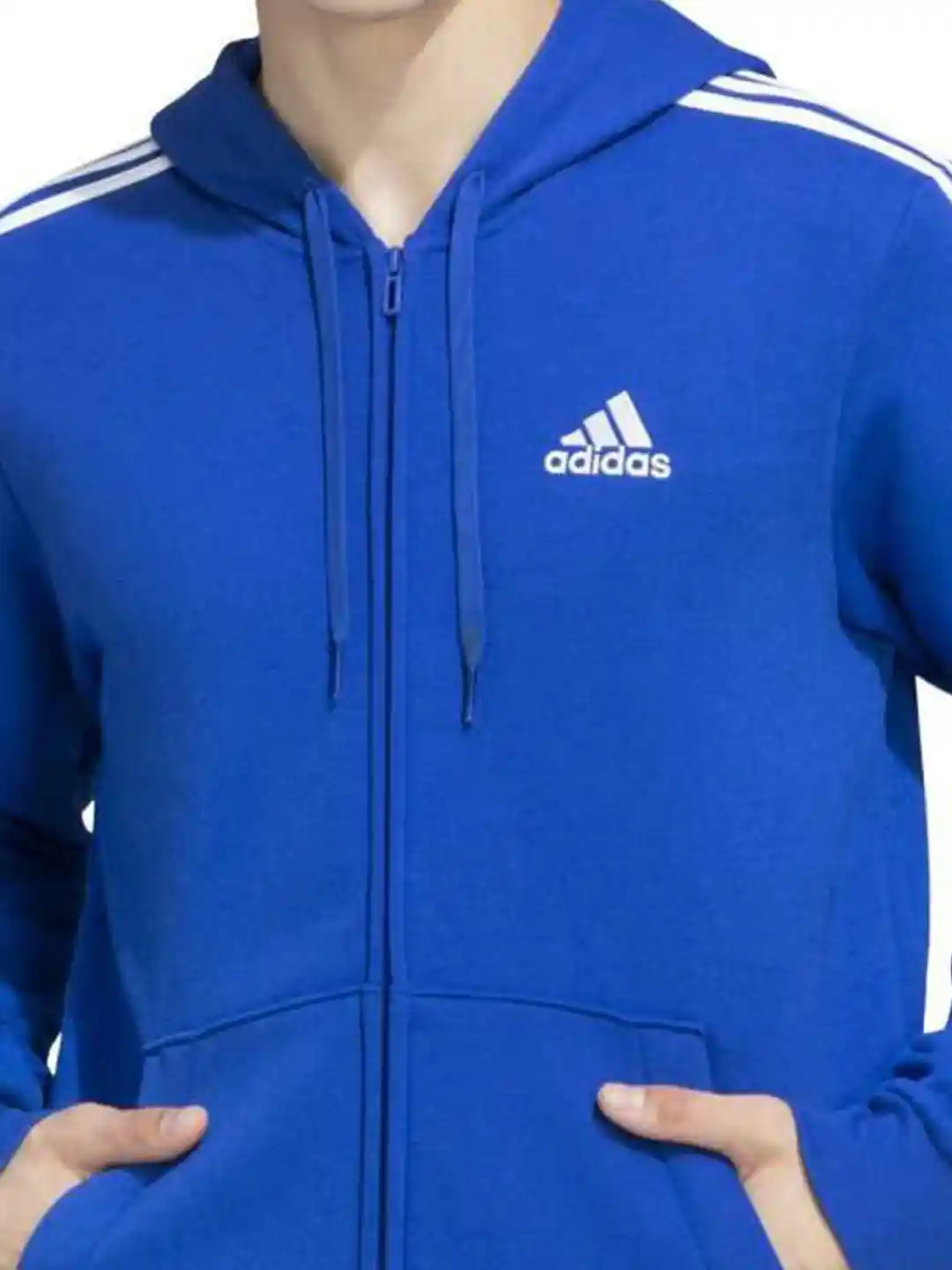 ADIDAS Essentials 3-Stripes Full-Zip Hoodie