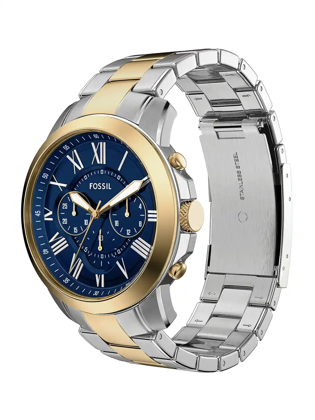 Buy Fossil Grant Men Two Tone Analogue Watch FS6132 Watches for