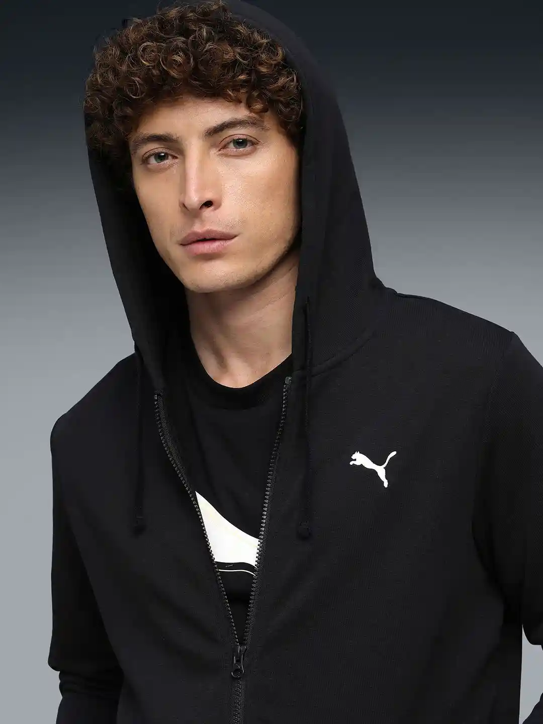 Puma Essentials Rubber Print Full-Zip Hoodie