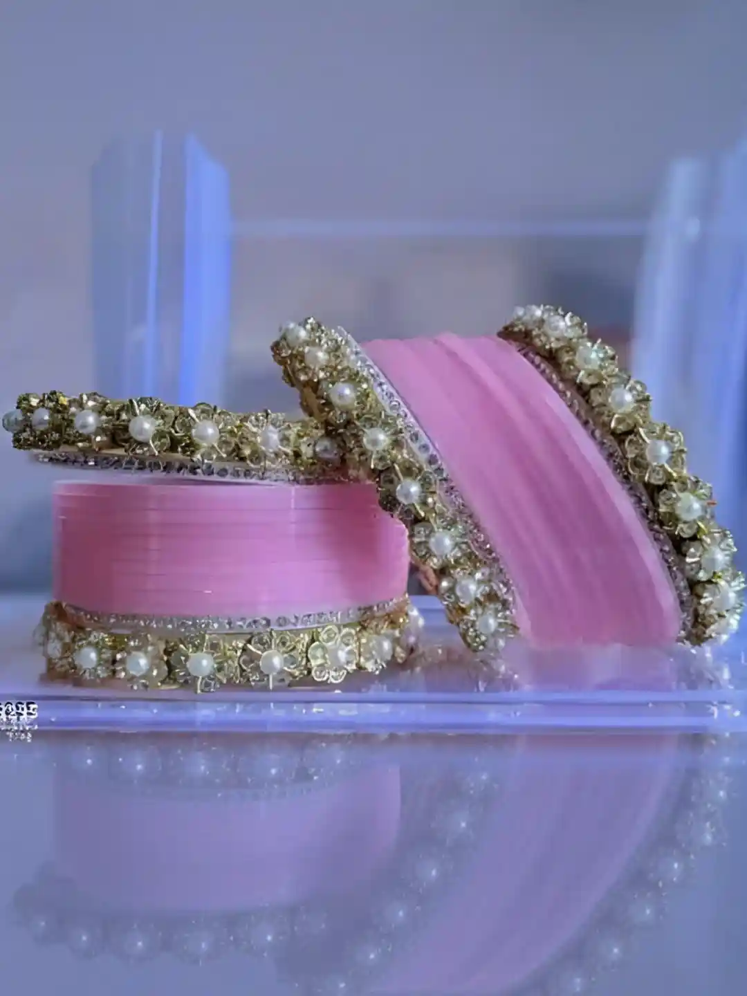 Buy your grace Women Baby Pink Traditional Kundan Embellished