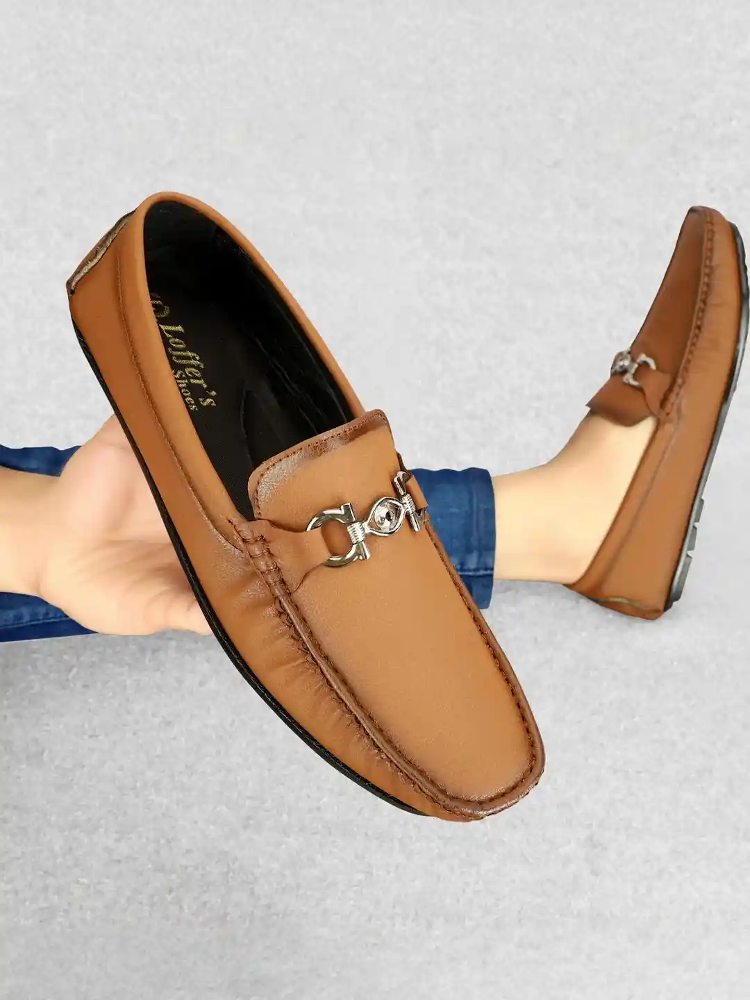 Buy INKLENZO Men Tan Solid Loafers Casual Shoes for Men 35876059