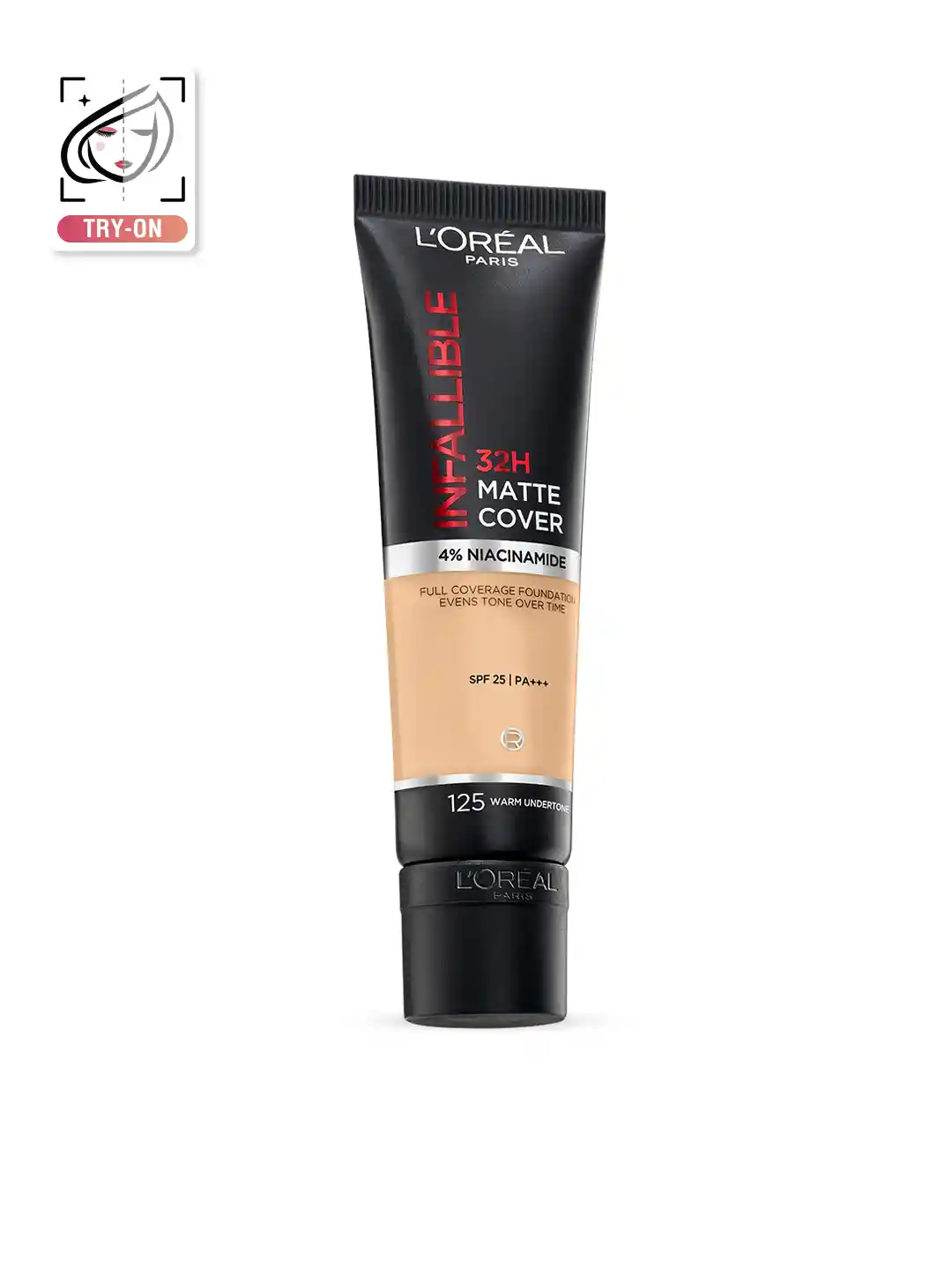 LOreal Paris Infallible 32H Matte Cover Liquid Foundation 125 Warm  Undertone 30 ml