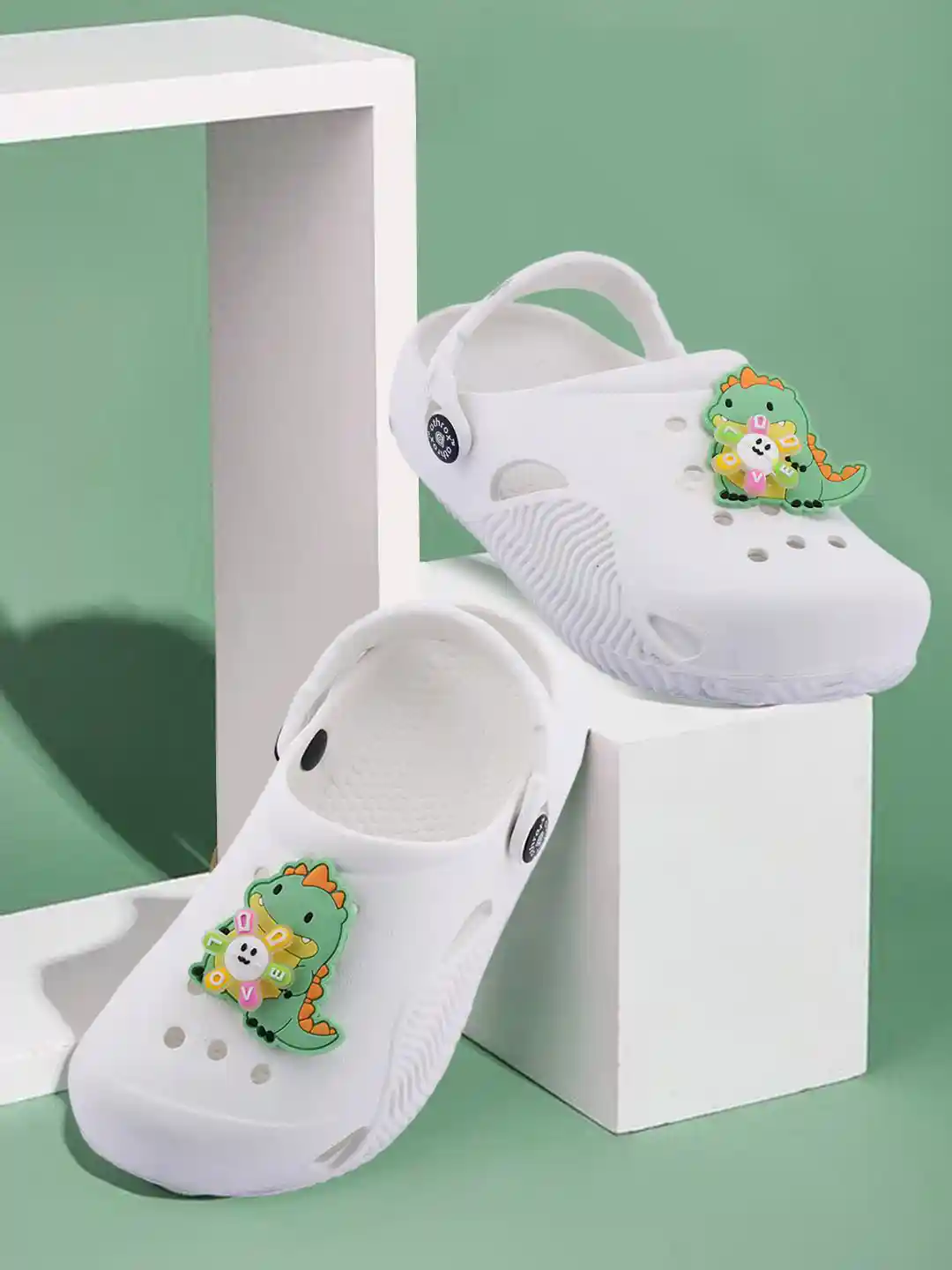 Buy PASSION PETALS Kids Dinosaur Applique Slingback Clogs Flip