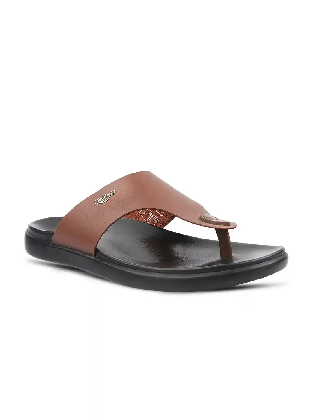 Buy MEDIFEET Men Arch Support Anti Skid Open Toe Flats Flats