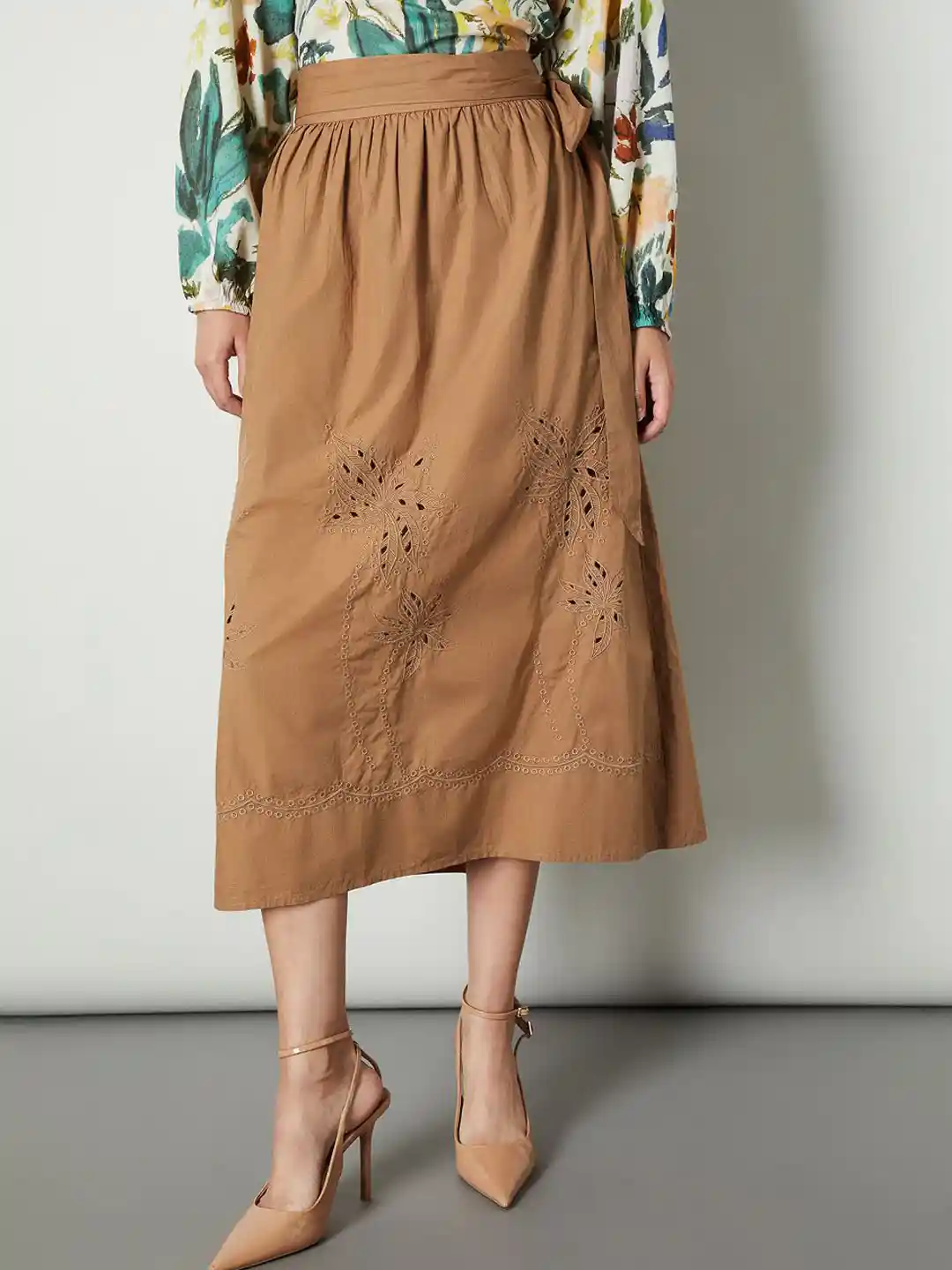 Midi Skirt Brown Skirt Cotton On Patou Pocket Midi Skirt In