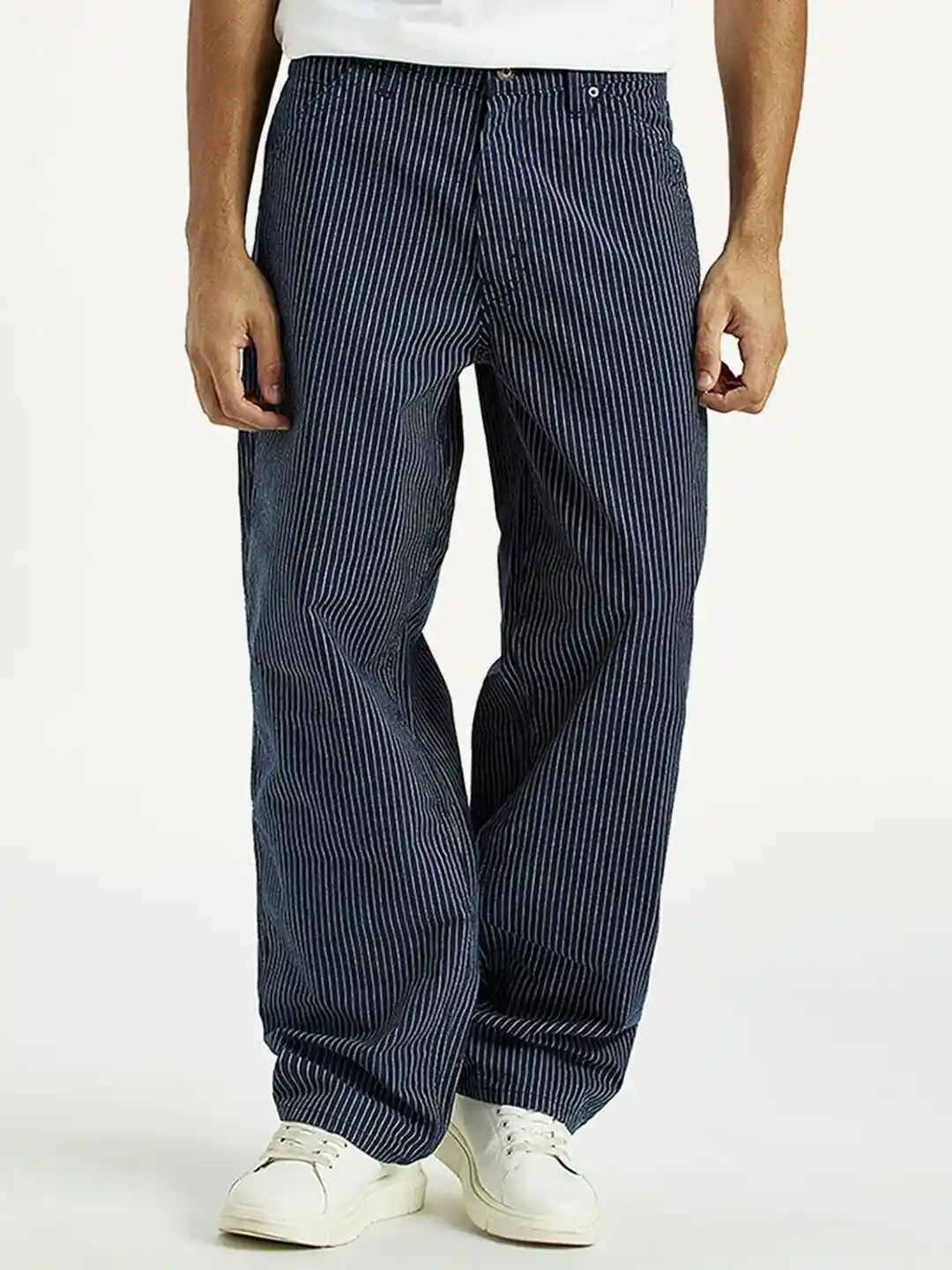 Buy Levis Men Striped Mid-Rise Baggy Fit Jeans Jeans for Men