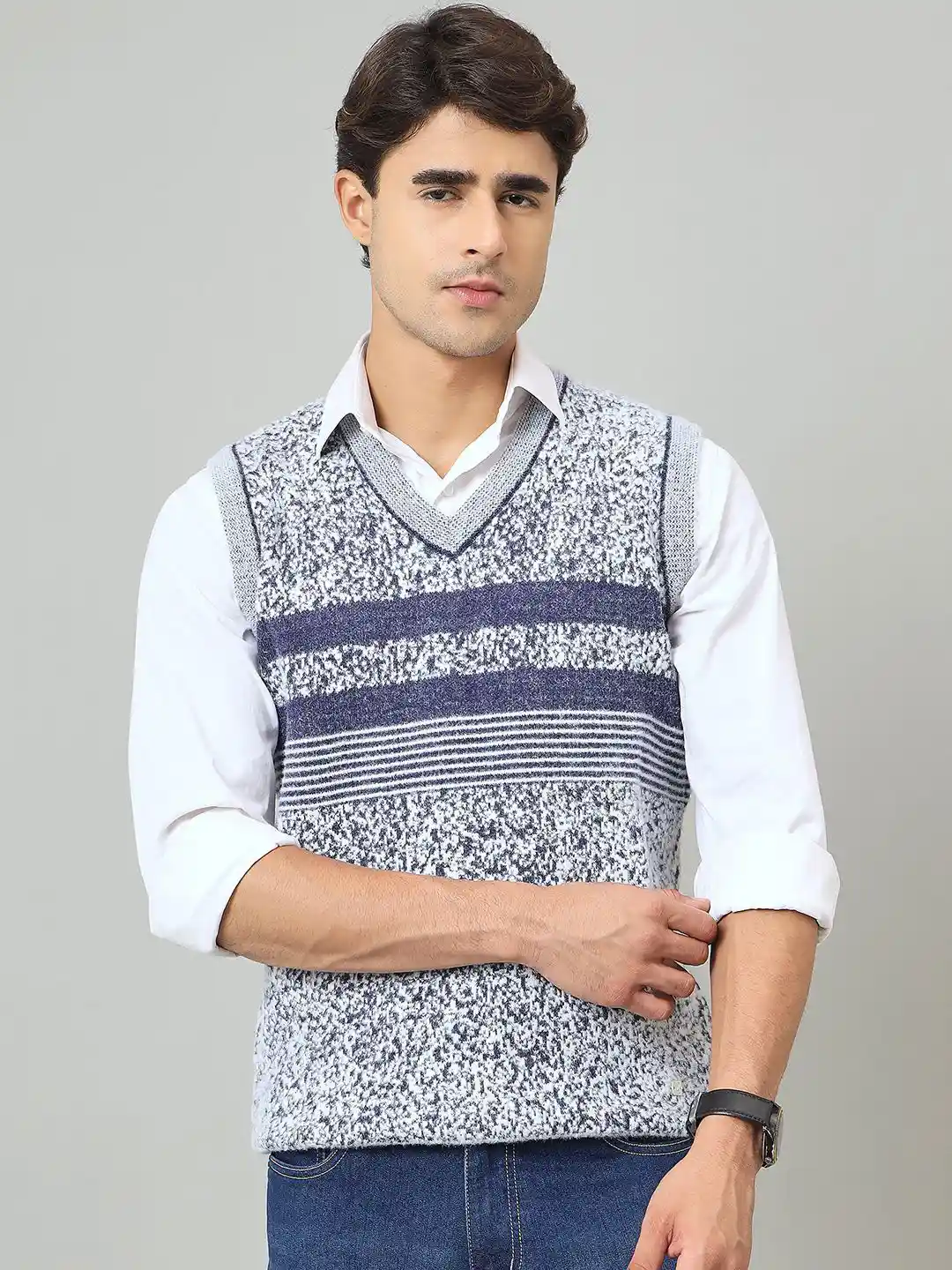 Duke Men V-Neck Sleeveless Sweater Vest