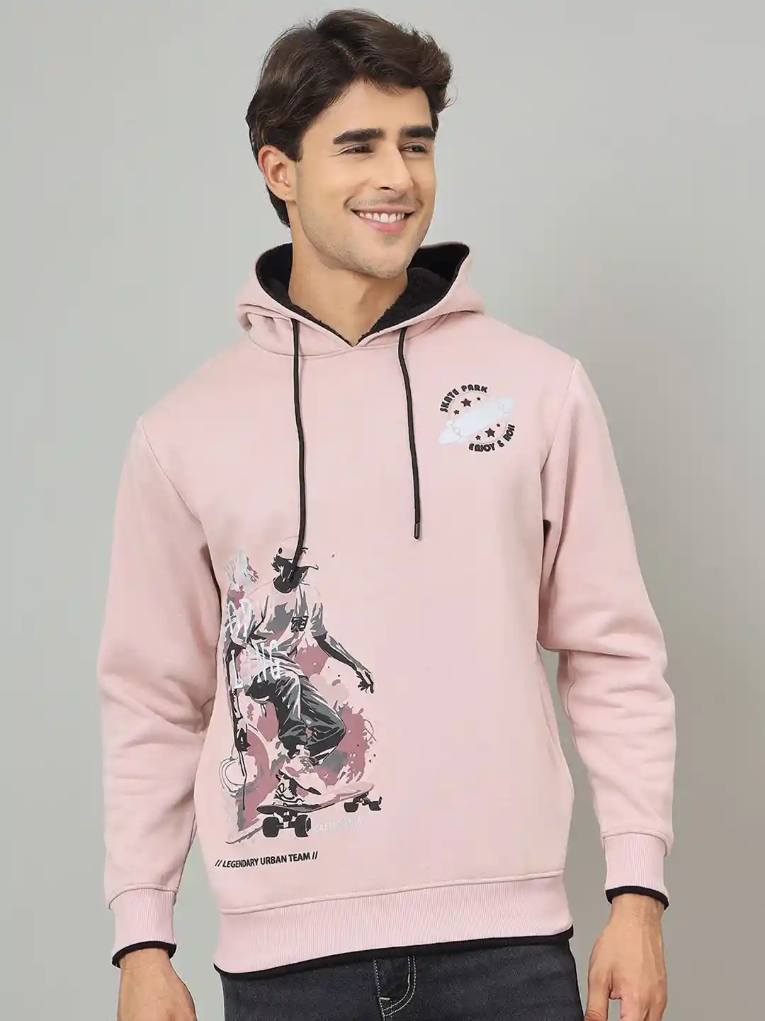 Duke Men Printed Hooded Pullover Sweatshirt