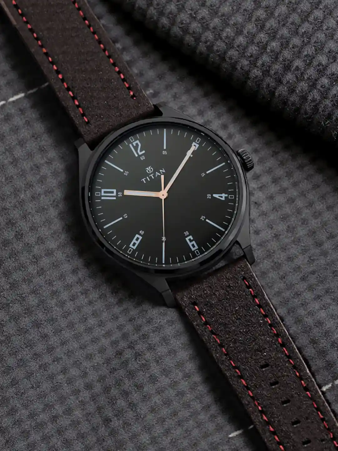 Buy Titan Men Black Analogue Watch 1802NL01 Watches for Men