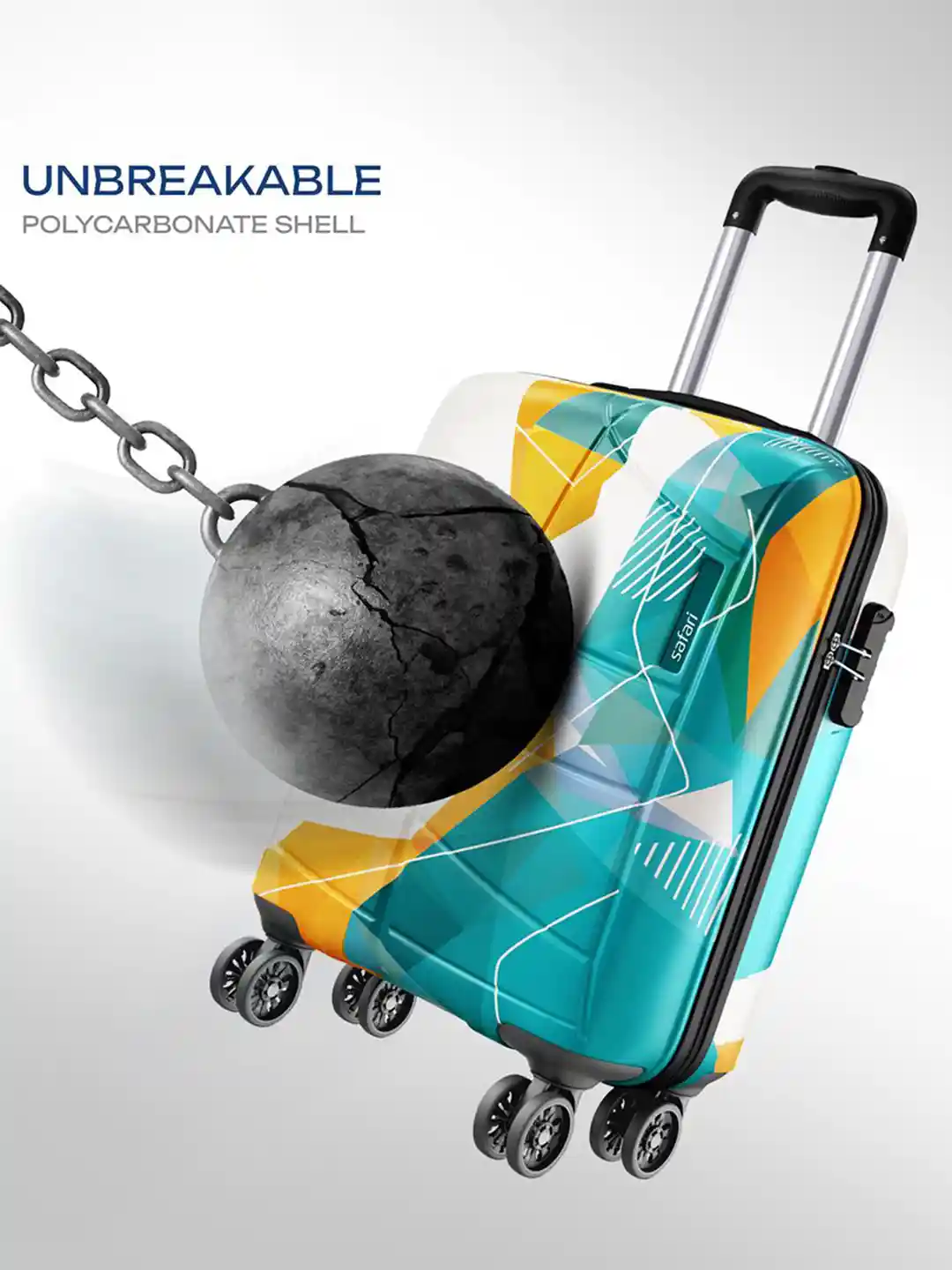 Buy Safari Luma Neo Printed Hard-Sided Water-Resistant Cabin