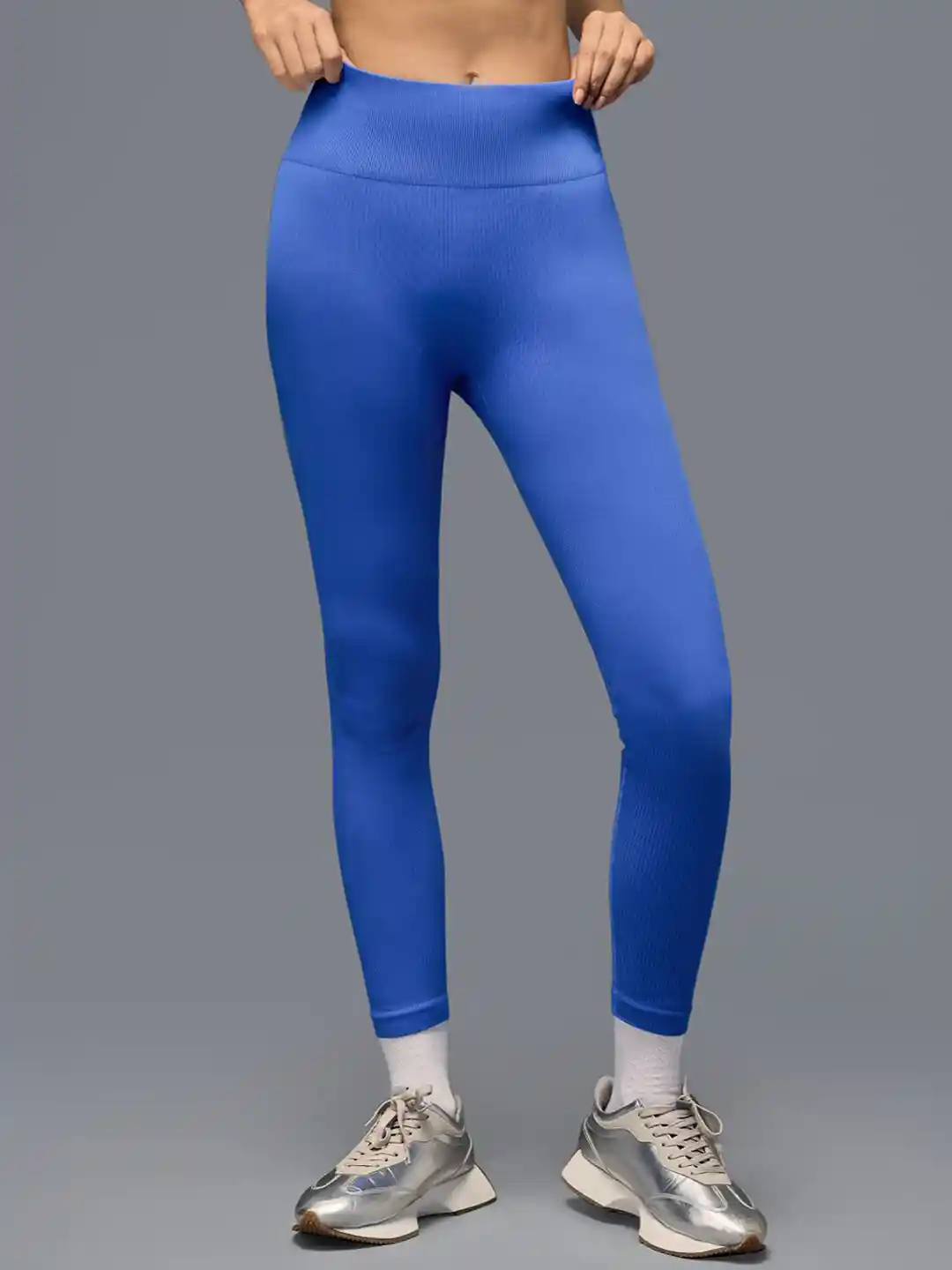 Blue Cheap Spandex Leggings Frenchtrendz Cotton Spandex Indigo