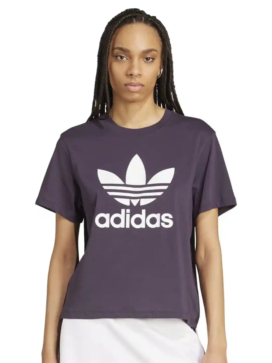 Buy ADIDAS Originals Women Round Neck Boxy Fit Cotton T-shirt