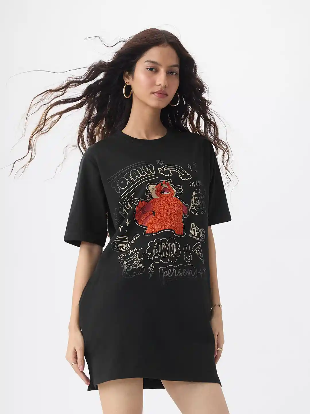 Womens Dresses Panda T Shirt Dress The Souled Store Women