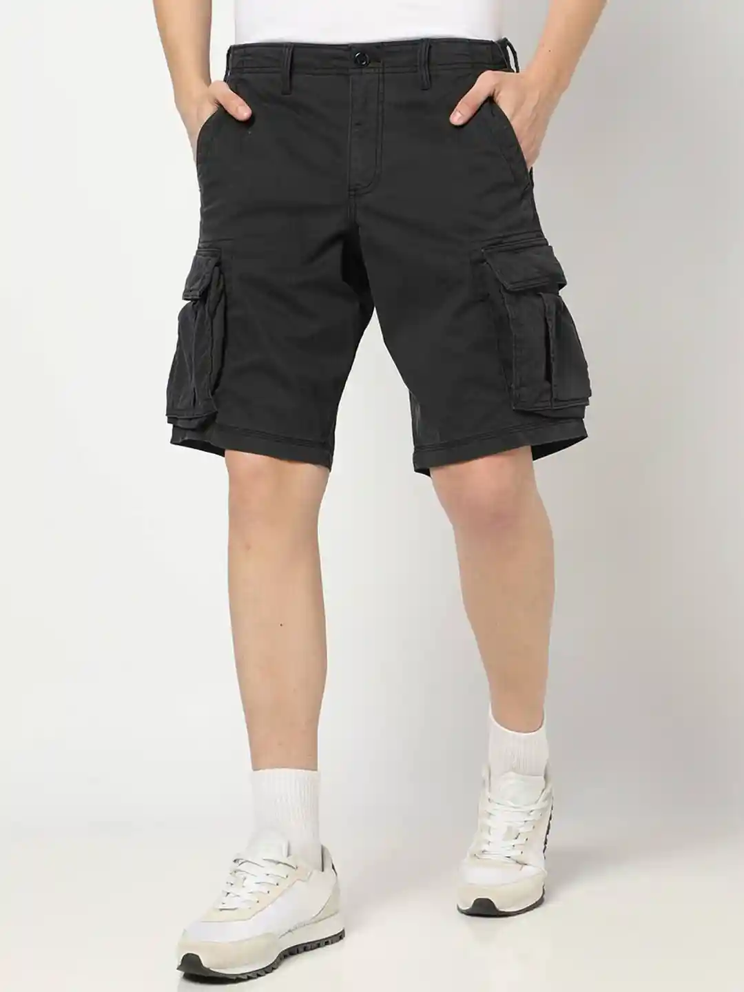 Buy GAP Men Mid-Rise Cargo Shorts With Pockets Shorts for Men