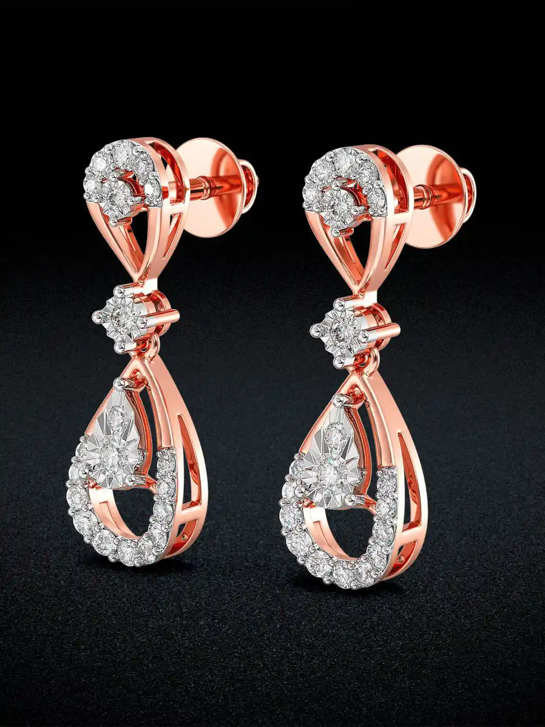 Buy Joyalukkas Dewdrop Sparkle Diamond Earrings Earrings Diamond