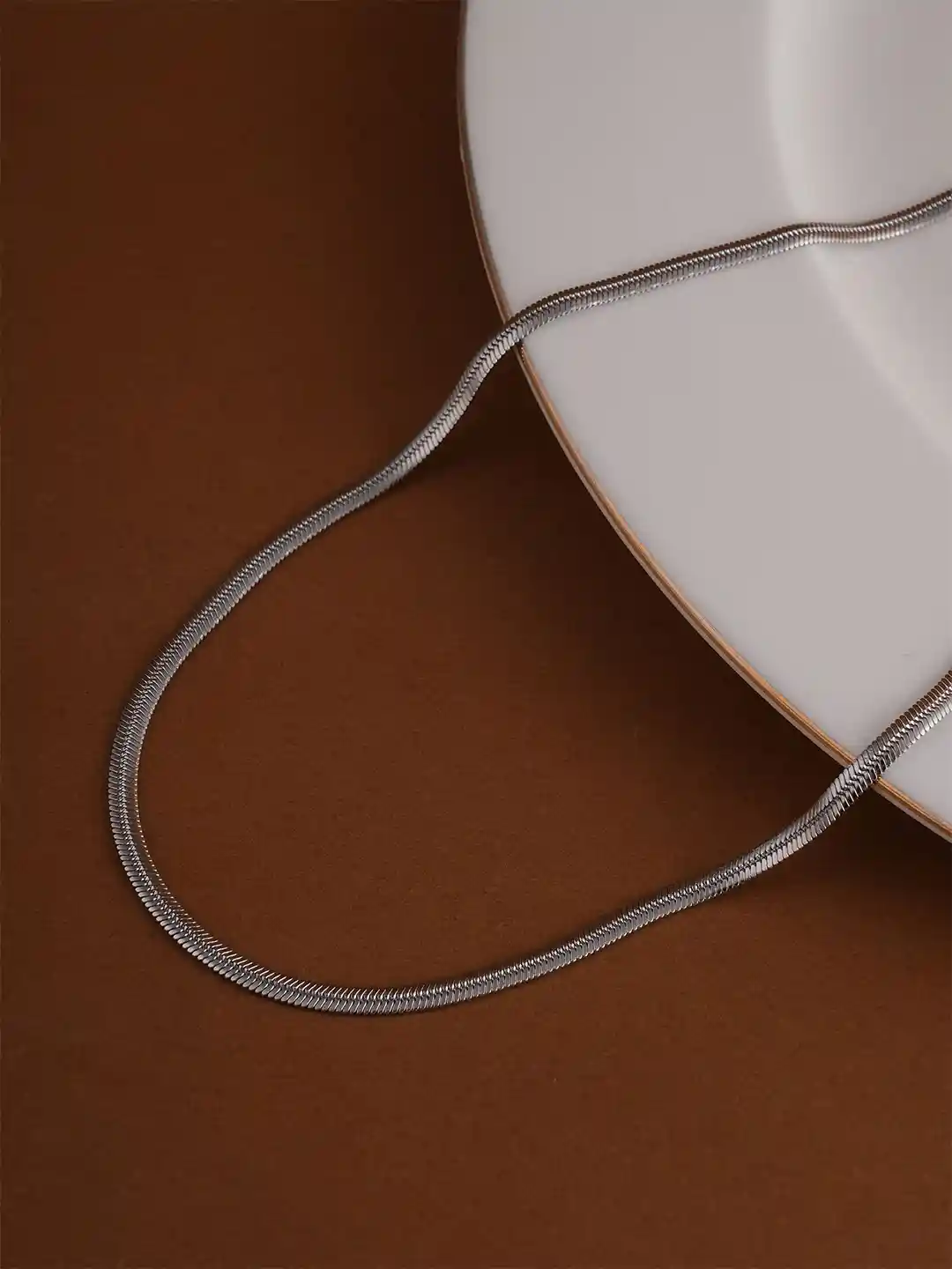 Buy PALMONAS Men Rhodium-Plated Stainless Steel Waterproof Dual