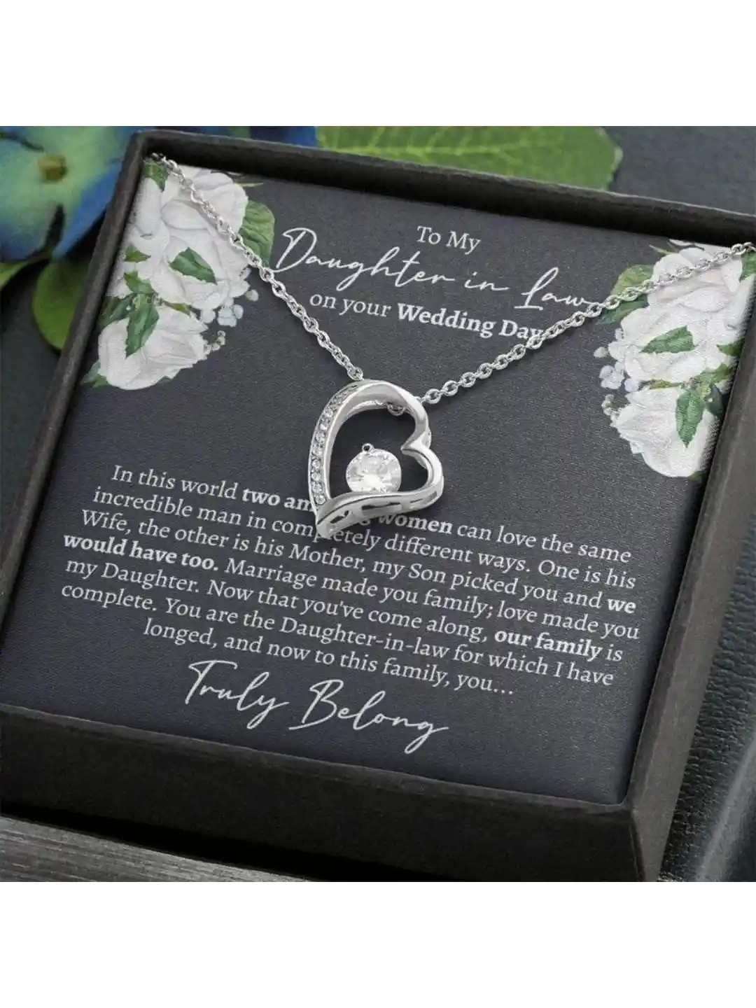 Buy Silver Gift Daughter-in-law Necklace, Bridal Shower Gifts From