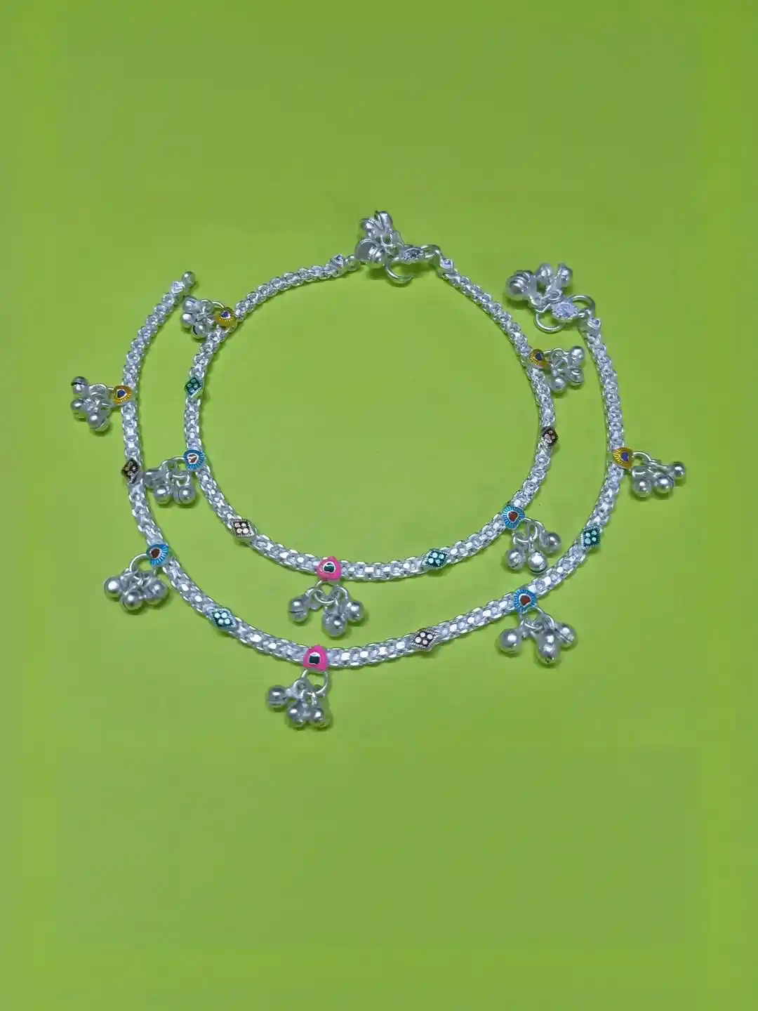 Buy Pure Gota Chandi Dulhan with Toe Alloy Anklet Alloy