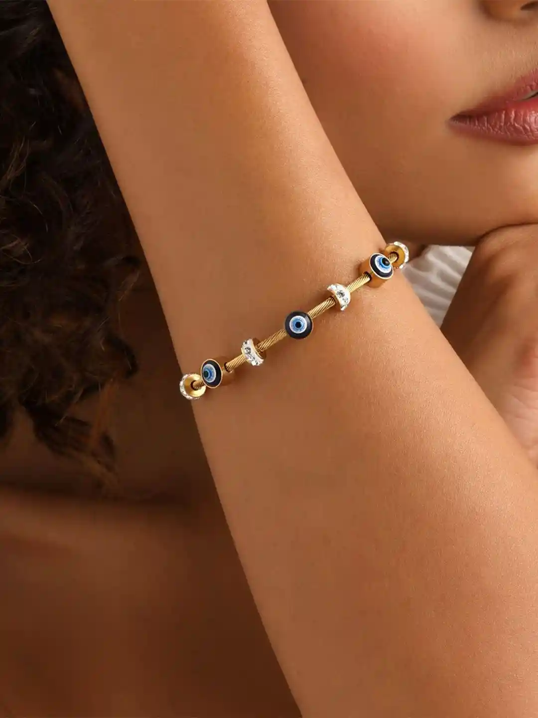 Buy VS Unique Collection Women Anti Tarnish Magnetic Evil Eye