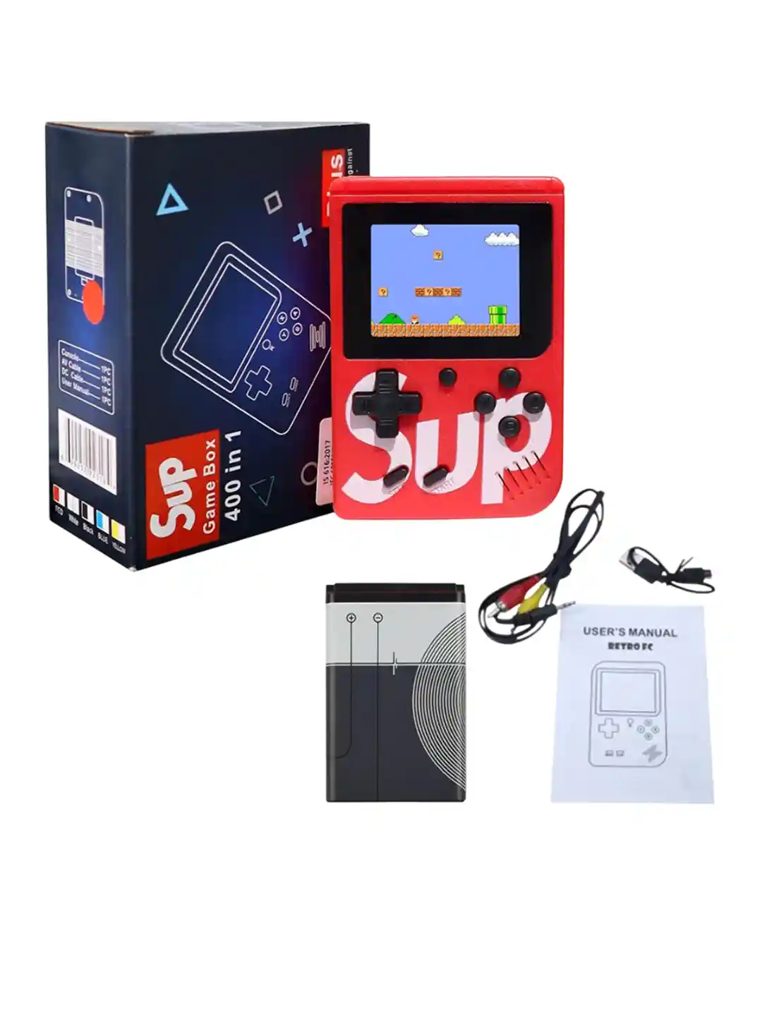 Kidoyz Kids SUP Portable Rechargeable Video Game Console with 400+ Retro  Games