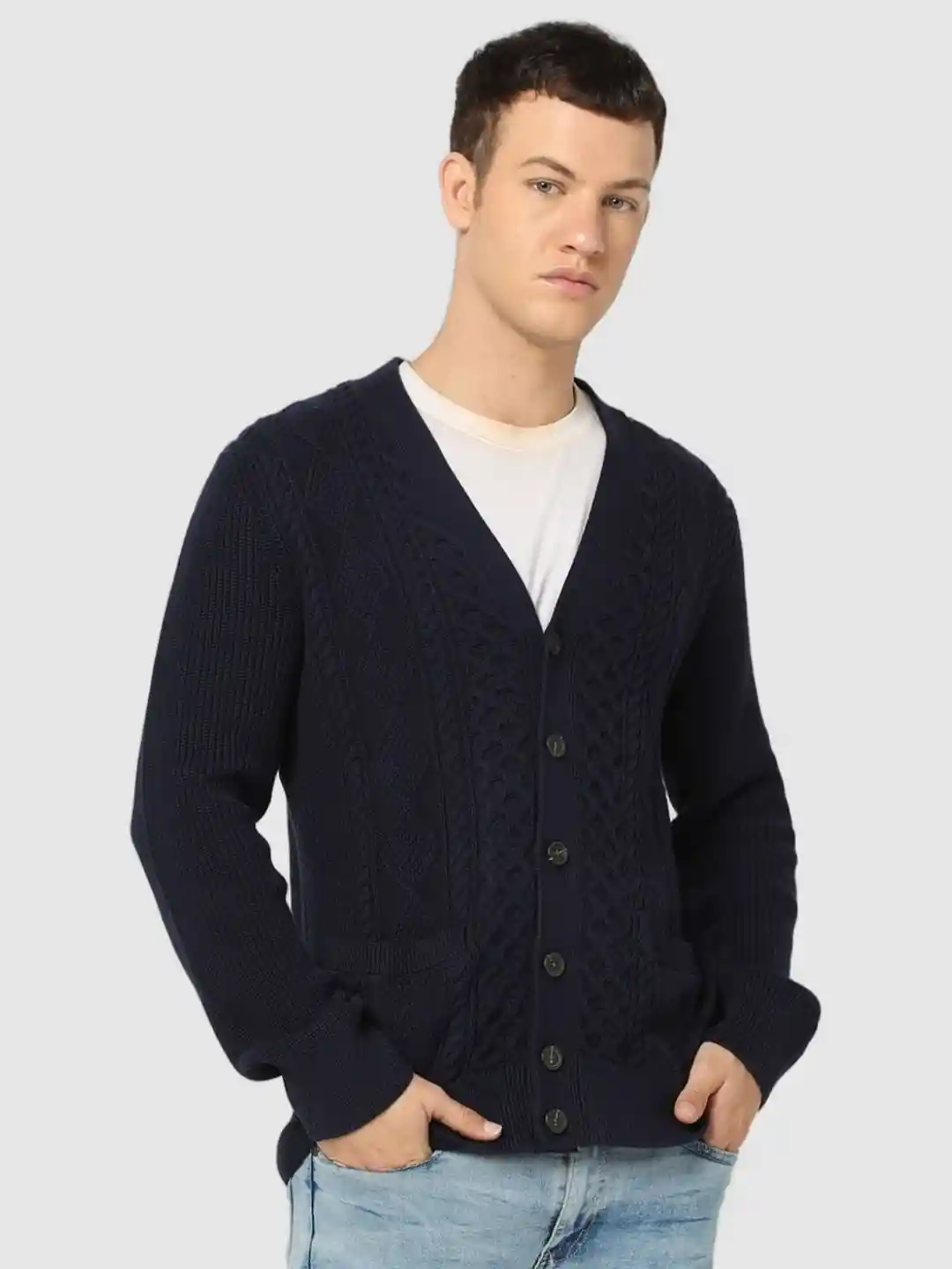 Buy GAP Cable Knit V-Neck Cardigan Sweaters for Men 34844351