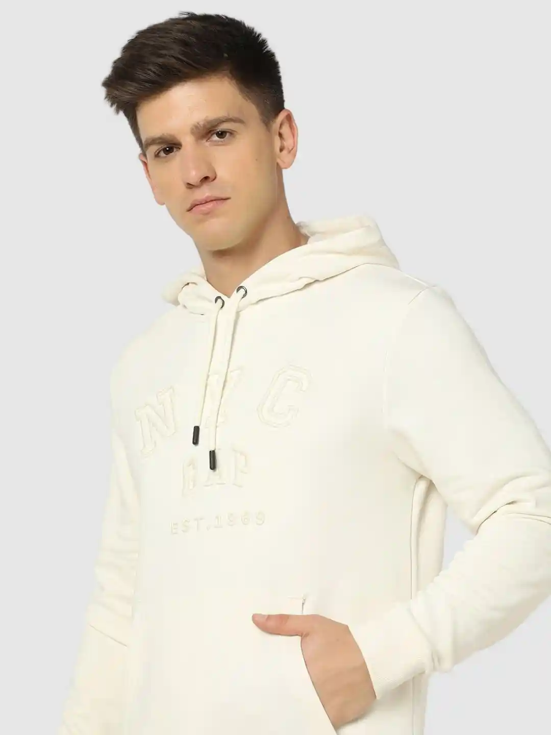 GAP Logo Embroidered Hoodie With Kangaroo Pockets