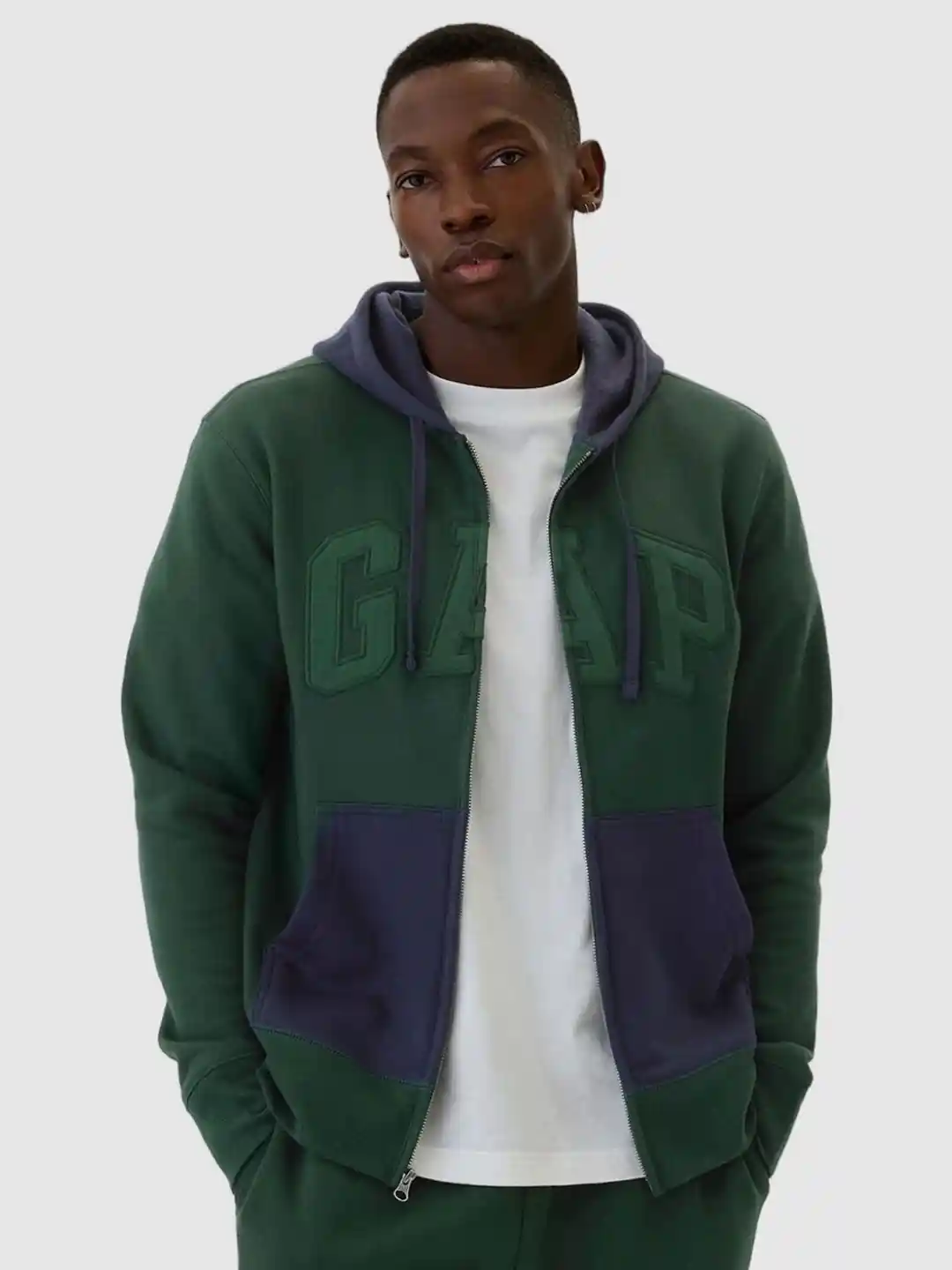 Buy GAP Men Colourblocked Hooded Sweatshirts With Heritage Logo