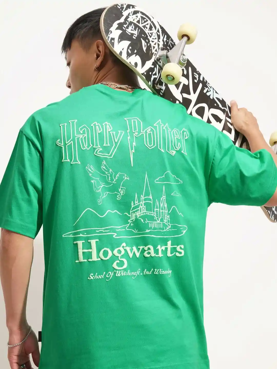 Buy HIGHLANDER Graphic Printed Harry Potter Round Neck Relaxed Fit