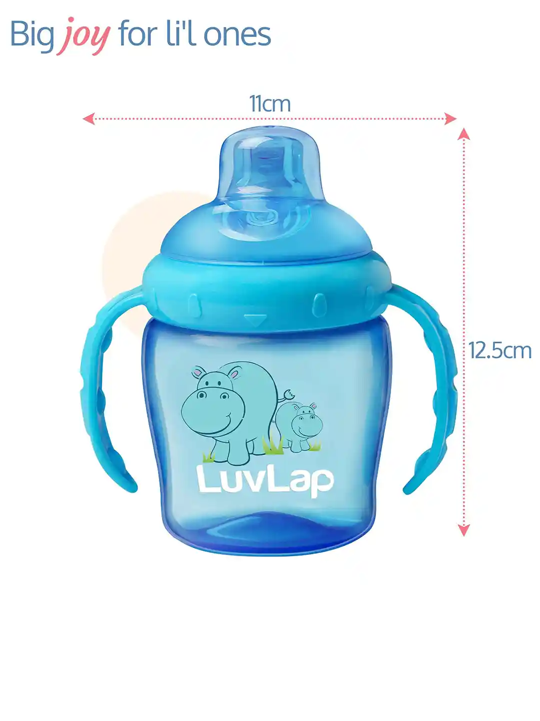 Buy LuvLap Blue Hippo Anti-Spill Baby Sipper225ml Baby Sippers