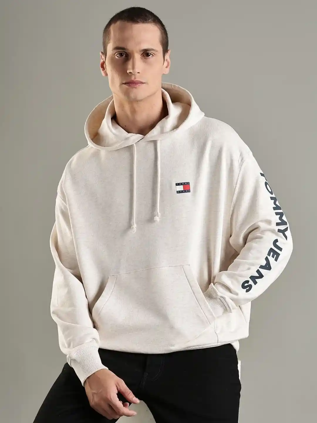 Buy Tommy Hilfiger Men Brand Logo Printed Hooded Regular