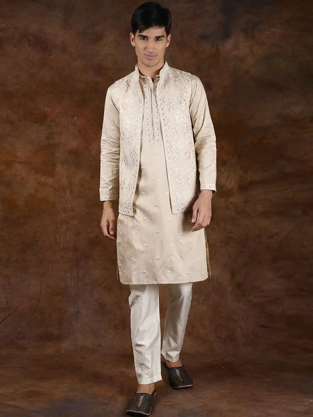 Buy Exotic India Men Wedding Kurta Pajama Set with Parsi