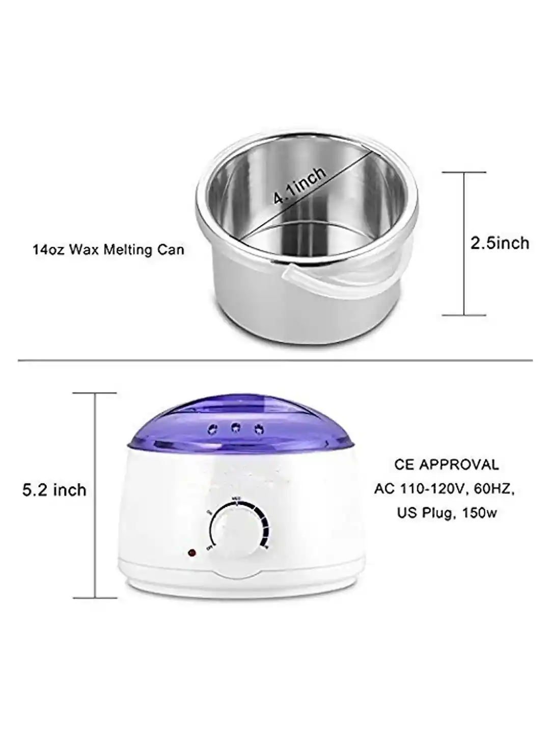 Buy CUVLY Set Of Pro Wax Heater With Hard Wax Beans-100 g