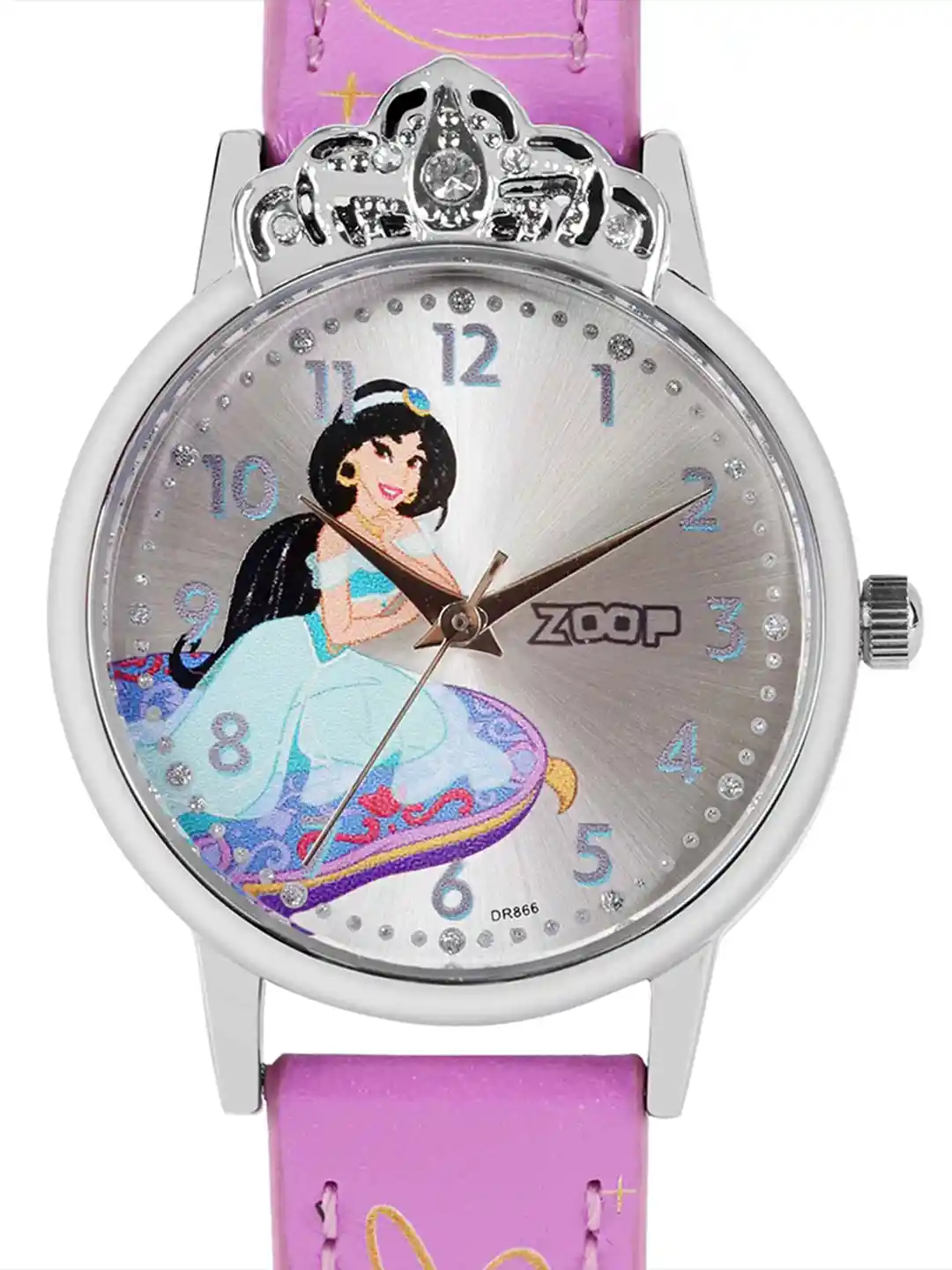ZOOP Disney Princess Analog Round Dial Girls Watch 26052SL01