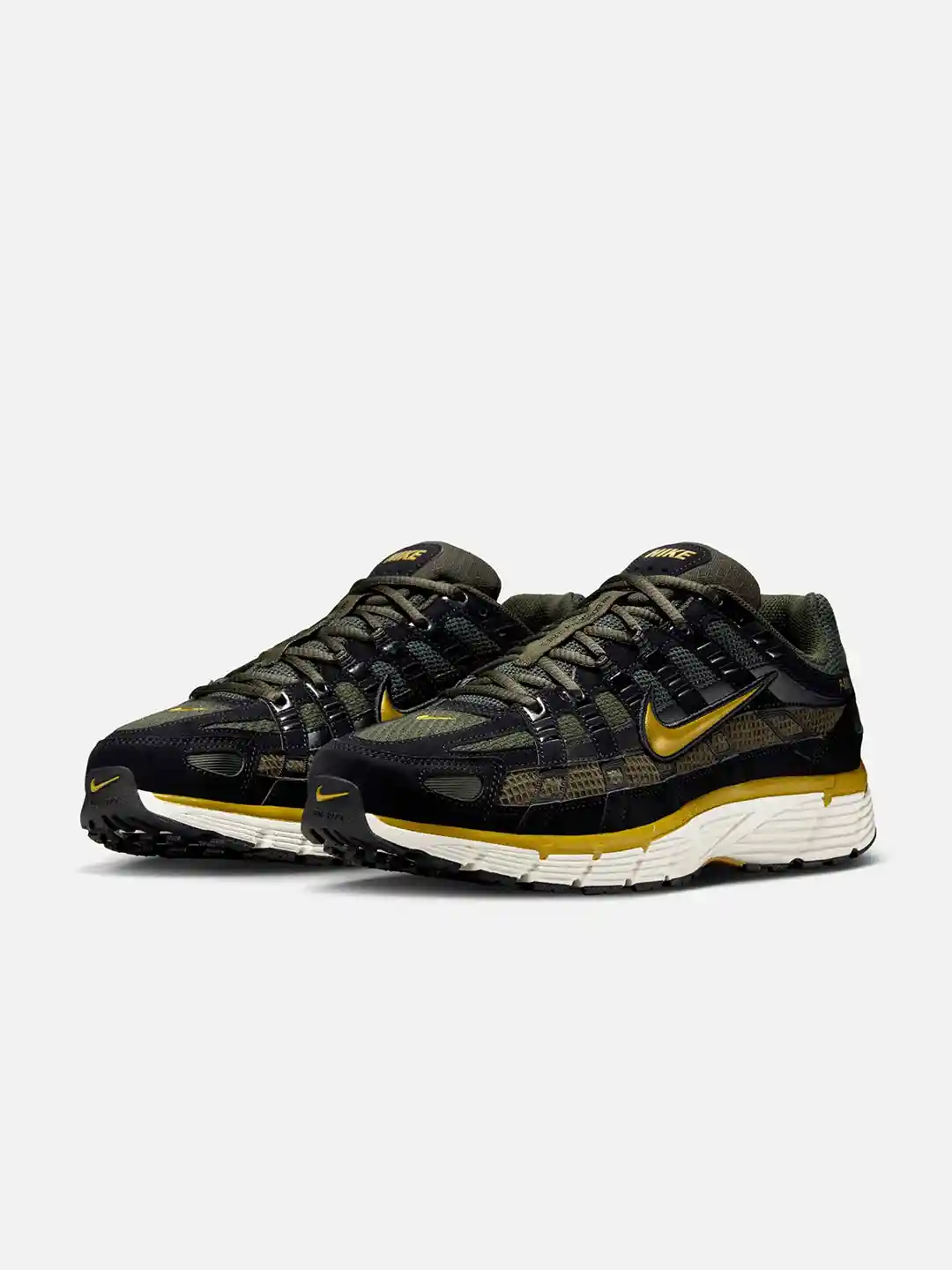 Sneakers Ecco Track Mens Gold NIKE P-6000 SE Men's Round Toe Lace