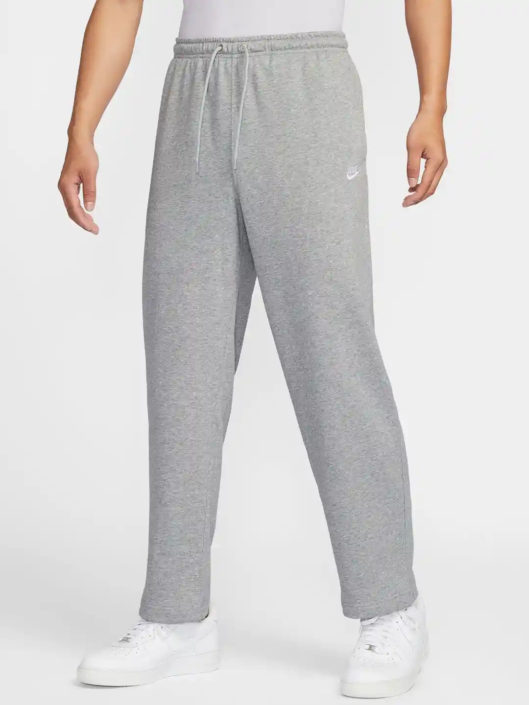 Buy Nike Club Men's French Terry Open-Hem Trousers Trousers for