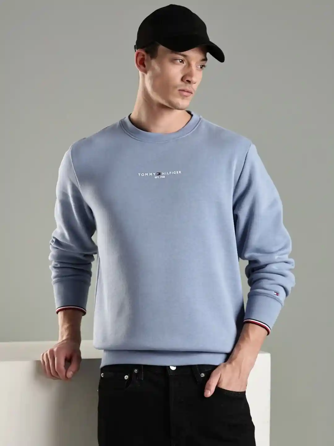 Buy Tommy Hilfiger Men Printed Sweatshirt Sweatshirts for Men