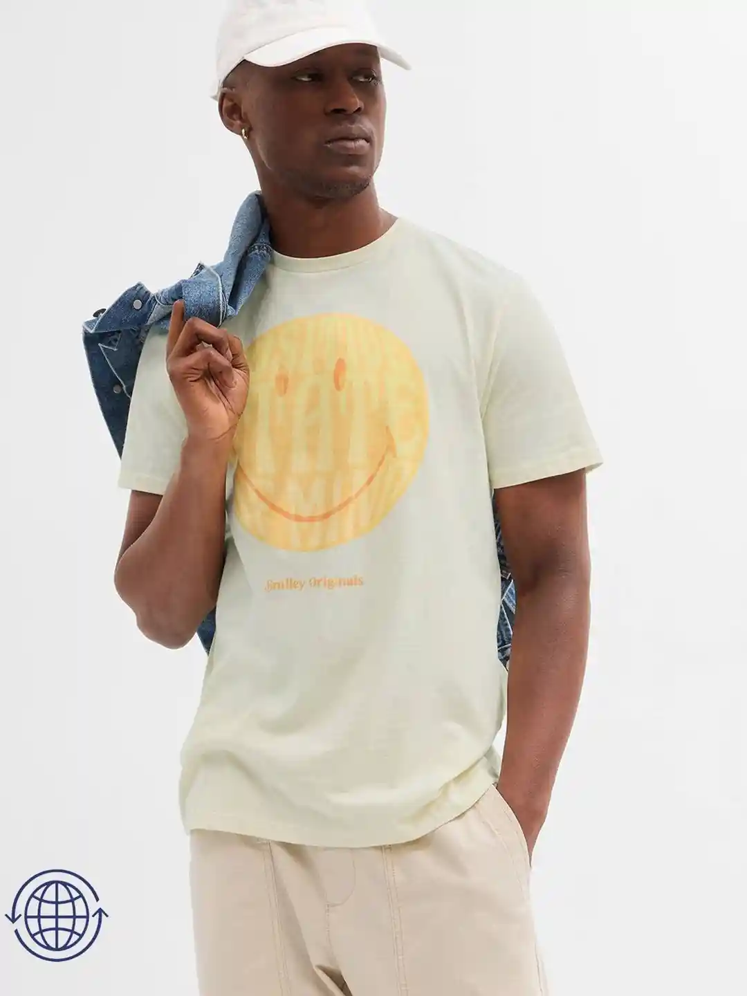 GAP Graphic Printed Pure Cotton Relaxed Fit T-shirt