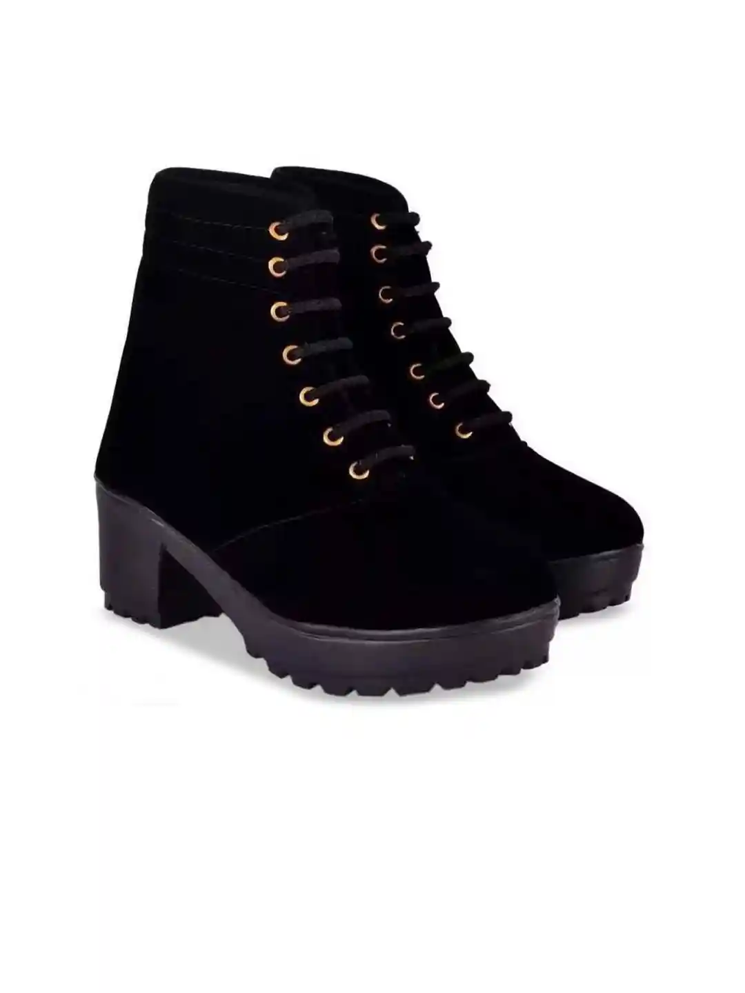 SHOE LAB Women Suede Heeled Boots