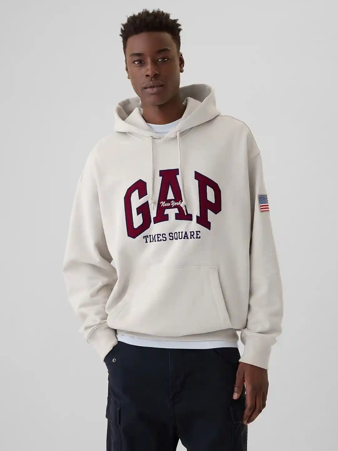 Gap Oversized Sweatshirt GAP Men Brand Logo Printed Oversized Drop