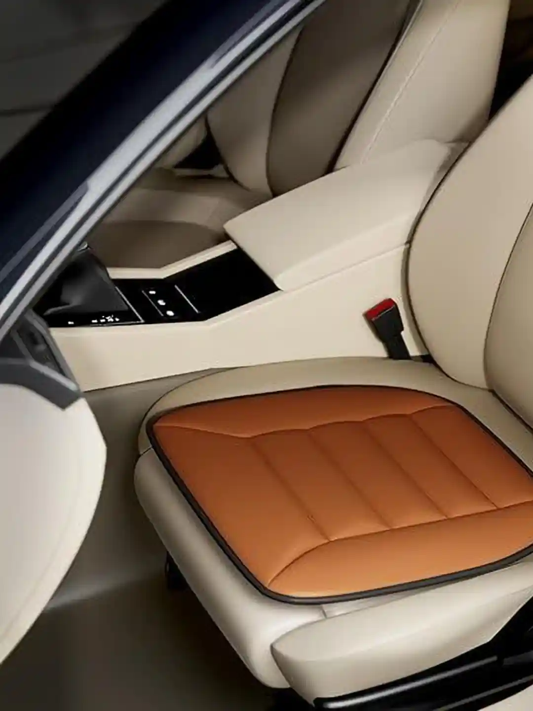 FRIDO Tan 3cm Thin Memory Foam Slim Seat Cushion