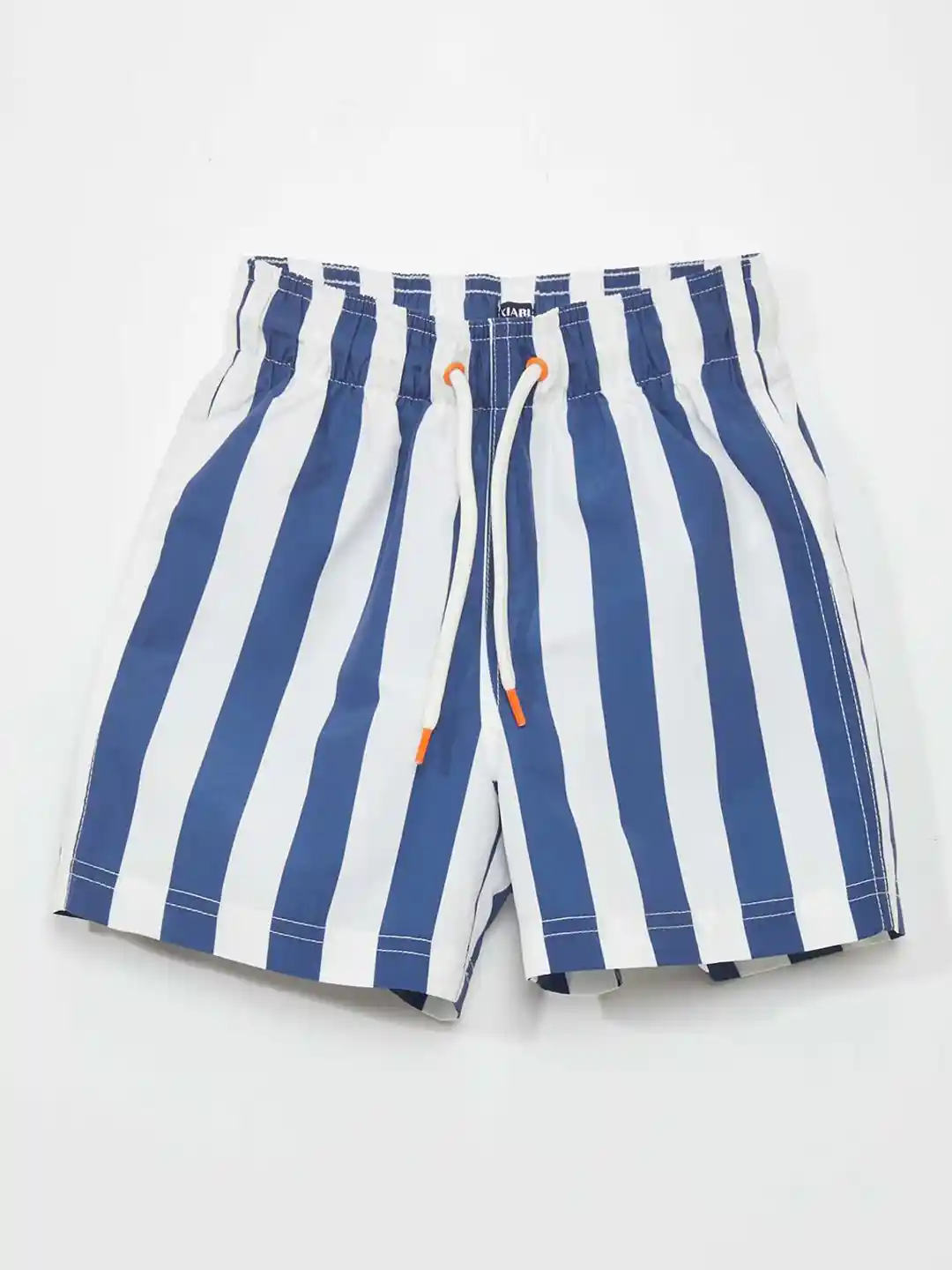 KIABI Boys Striped Regular Fit Mid-Rise Sports Shorts