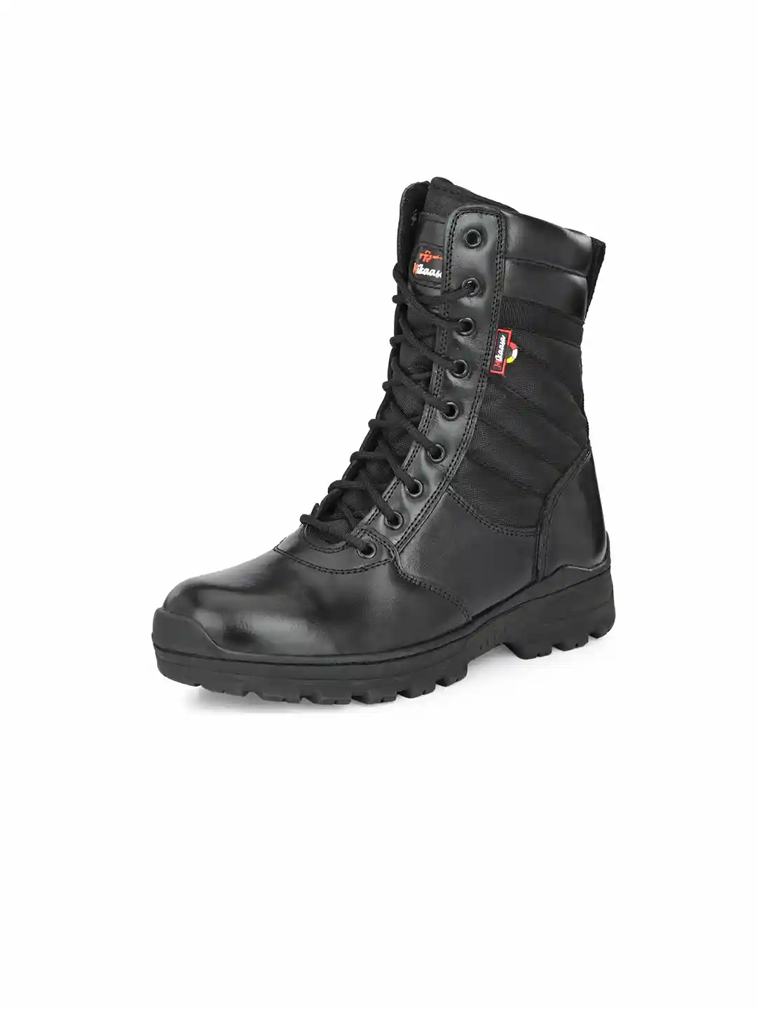 Buy MIKAASA Men Leather Side Zip Military Tactical Boot Boots
