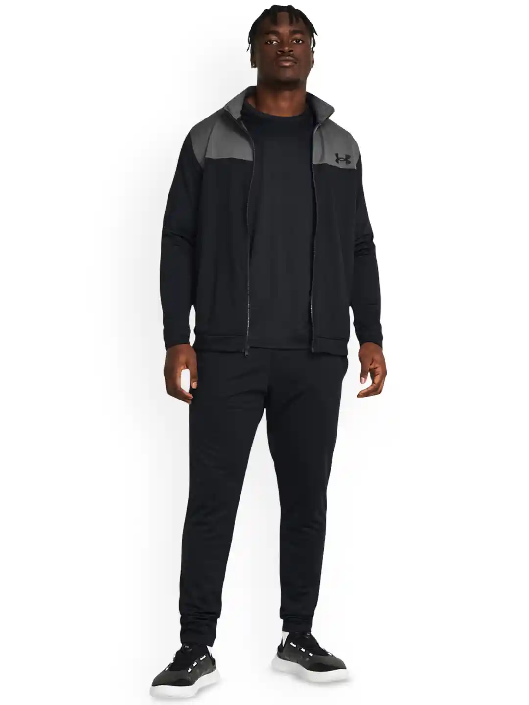 UNDER ARMOUR Color-Blocked Stand Collar Zipper Tracksuit