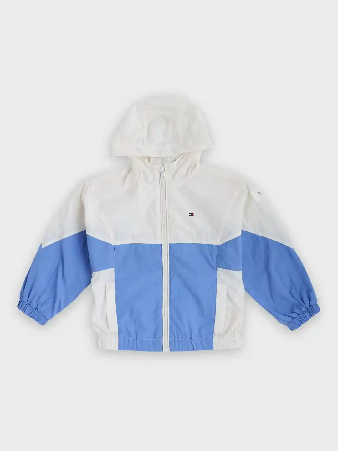 Buy Tommy Hilfiger Boys Colourblocked Windcheater Hooded Jacket