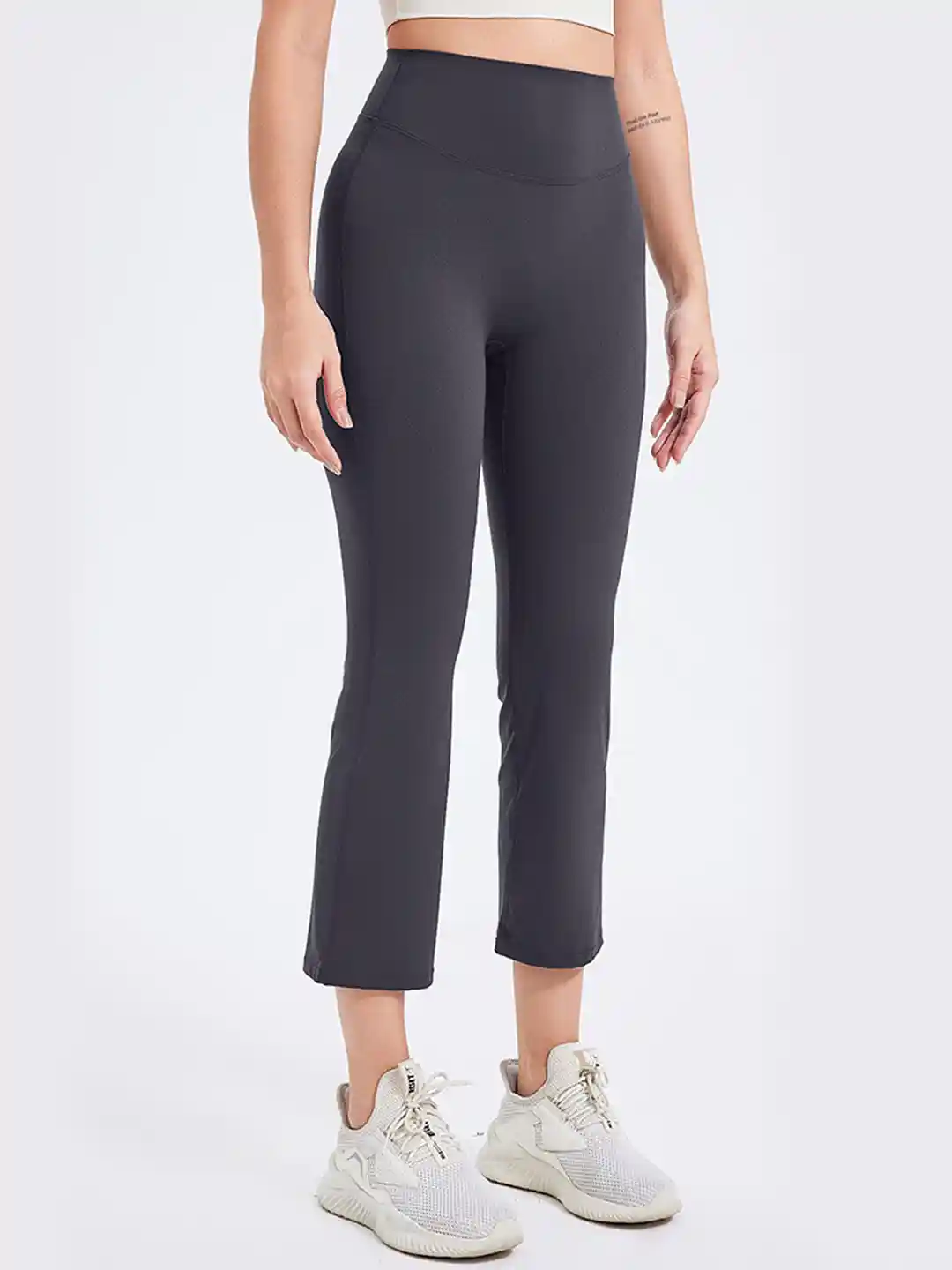 LULU SKY Women Skinny Fit High-Rise Activewear Cropped Trousers