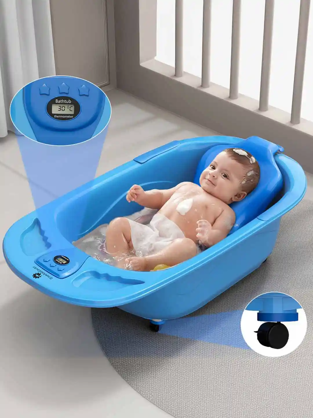 Foldable Bath Buy Buy Baby Tub StarAndDaisy Kids Blue Anti Slip