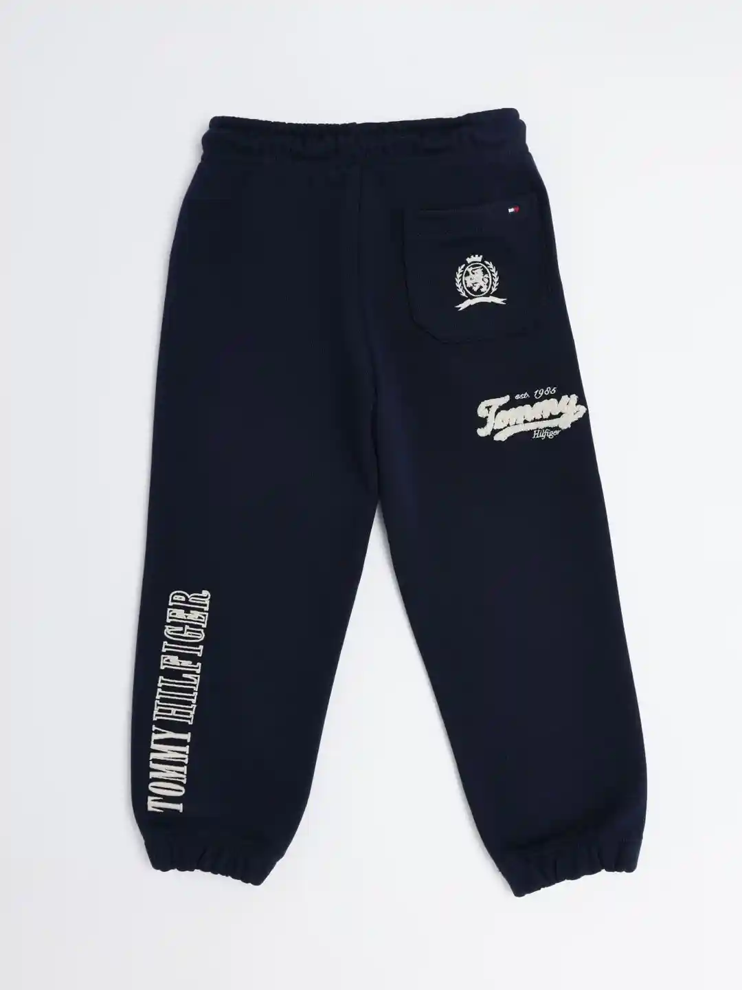 Tommy Hilfiger Boys Logo Printed Relaxed-Fit Mid-Rise Joggers